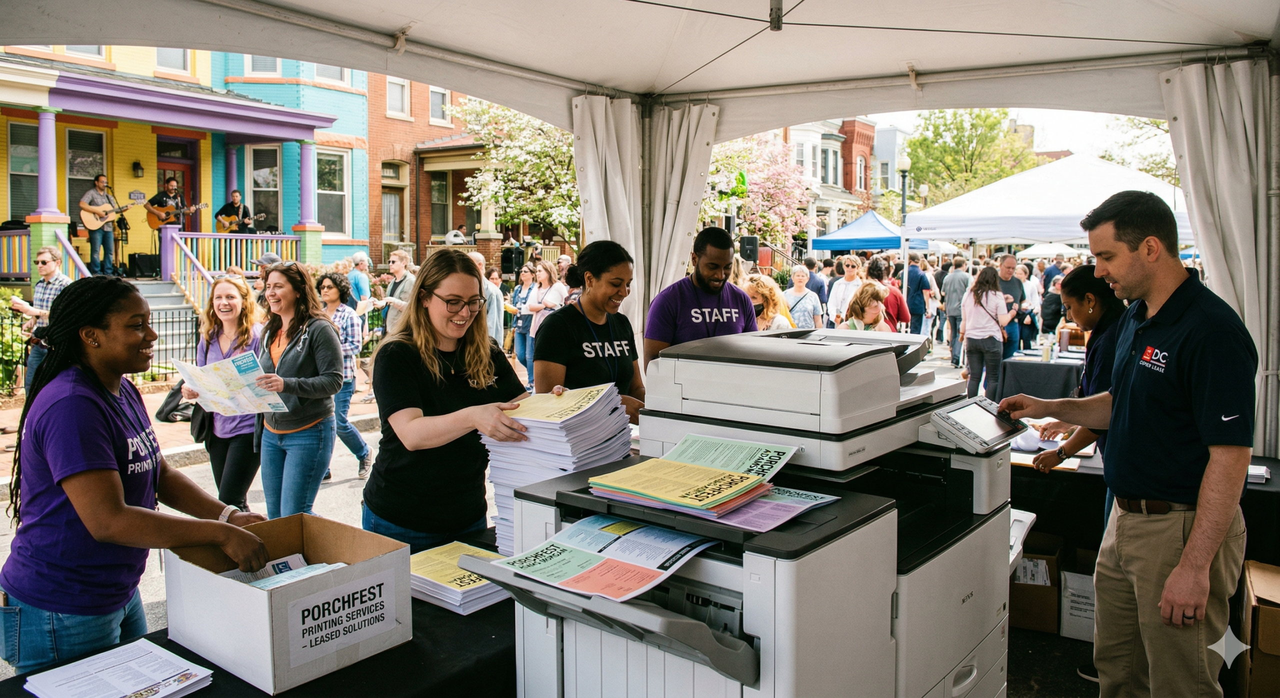 Read more about the article Harmony on Every Street: Why Printer Leasing is the Rhythm Behind Adams Morgan Spring PorchFest